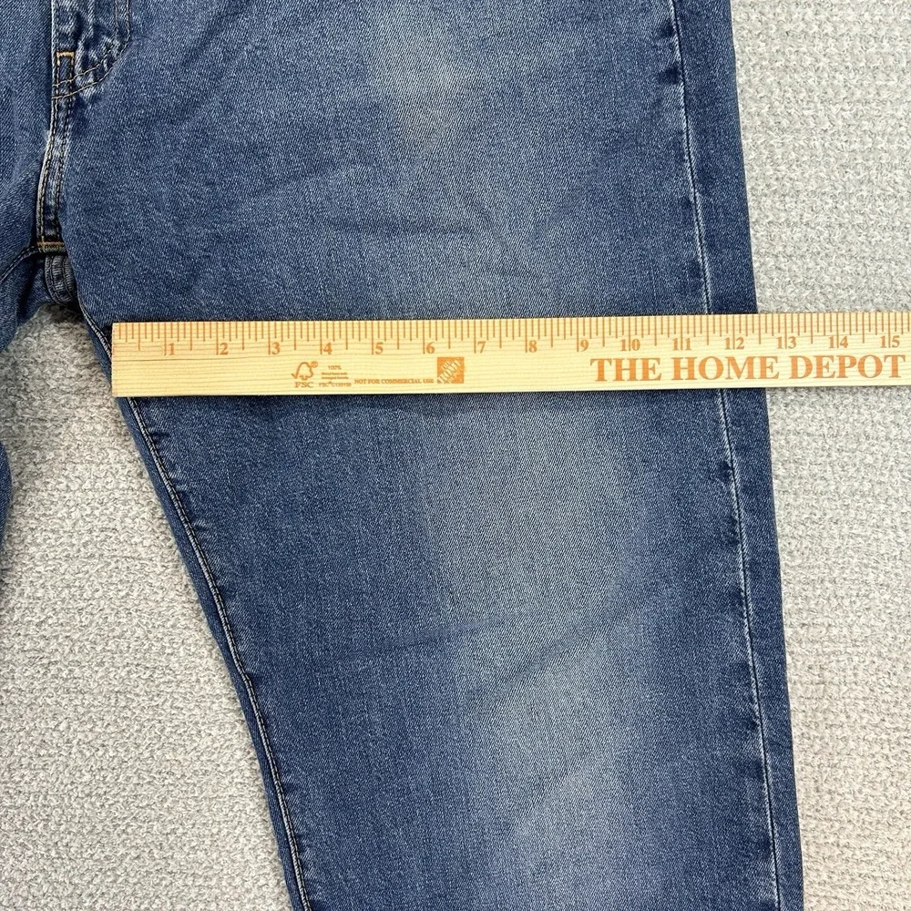 Levi's Jeans Mens 42x32 (42x31) 502 Premium Tapered Medium Wash Casual‎ Denim
